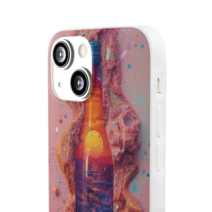 Phone Case — Surreal Sunset Bottle Art Flexible Protective Cover