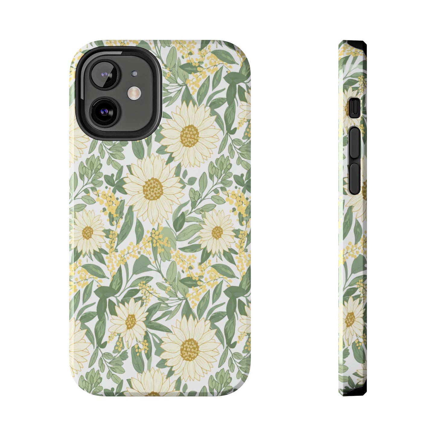 Daisy Meadow Tough Phone Case — Floral Protective Phone Cover