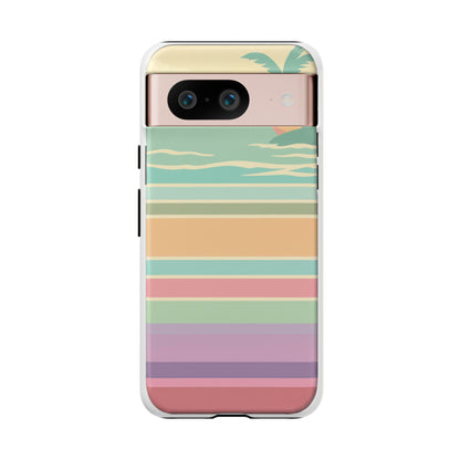 Tough Case — Retro Pastel Sunset Palm Tree Phone Case