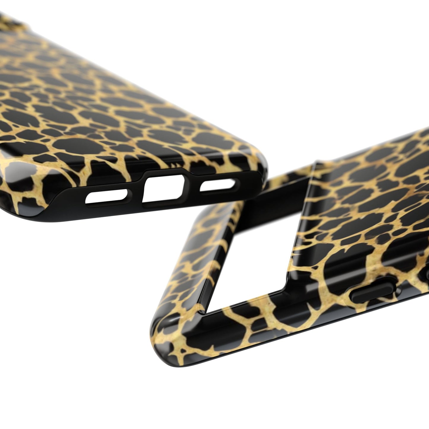 Giraffe Print Tough Phone Case — Durable Leopard-Style Protective Cover