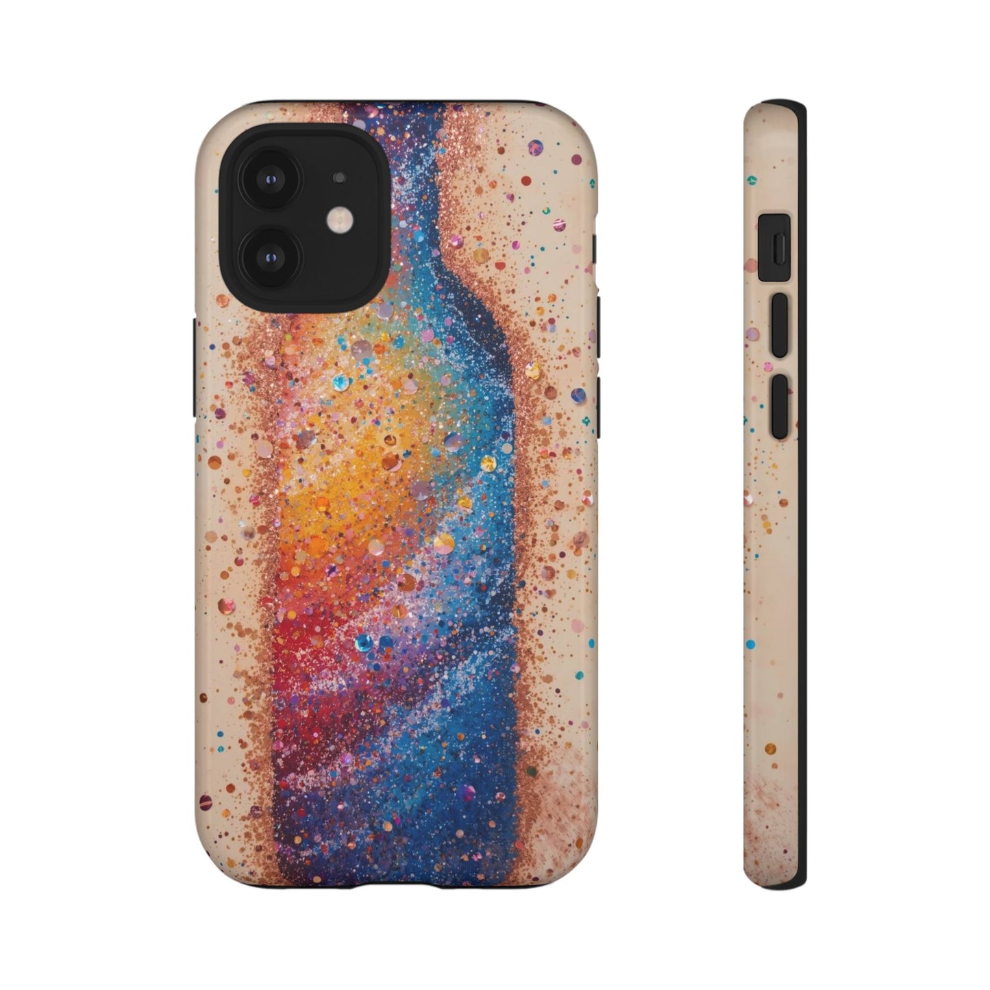 Galaxy Bottle Tough Phone Case — Colorful Nebula Splash iPhone Cover