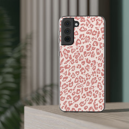 Pink Leopard Print Phone Case – Slim Flexible Protective Cover