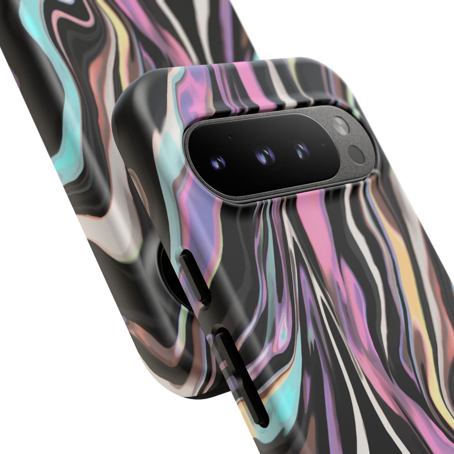 Abstract Marble Tough Phone Case — Pastel Swirl Protective Cover