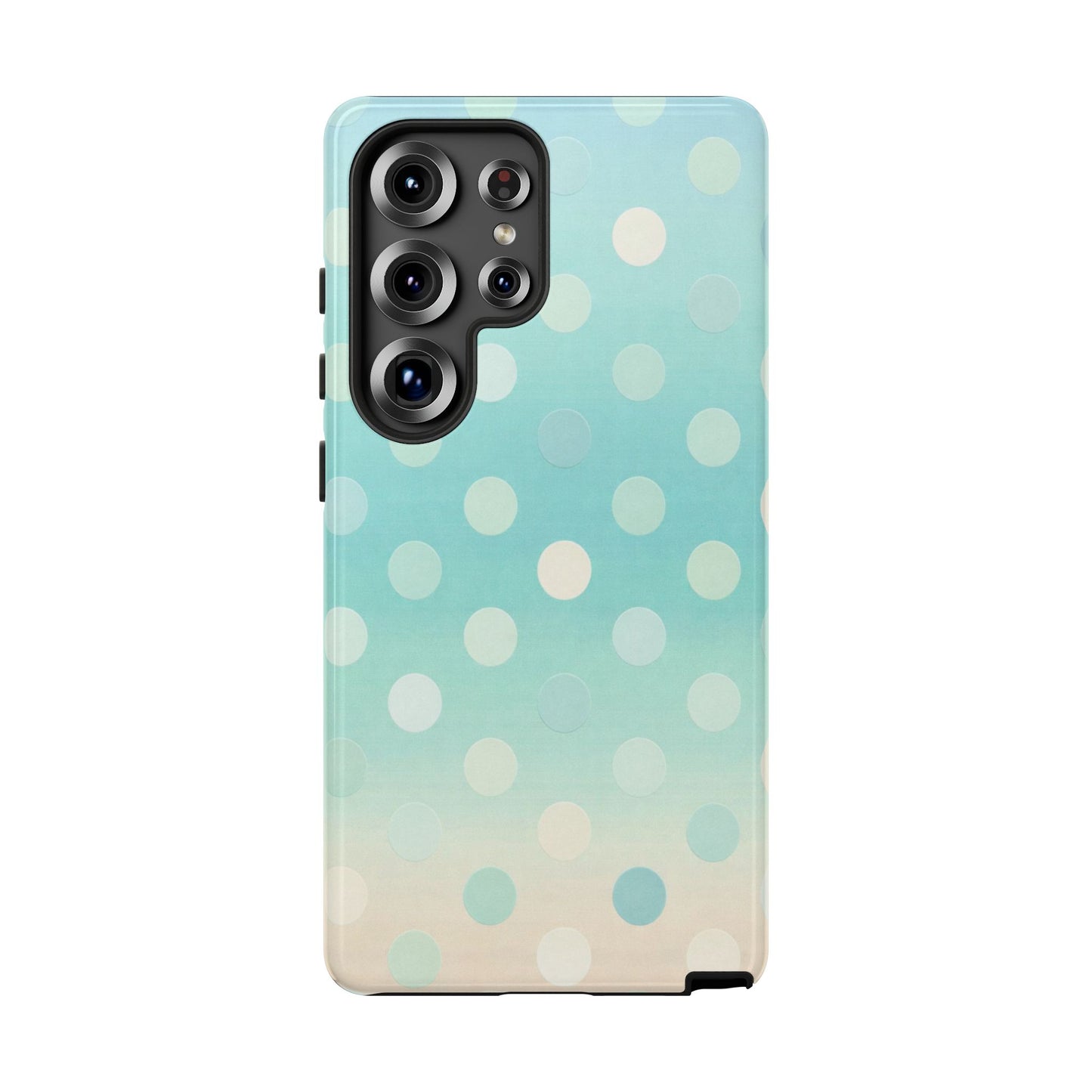 Abstract Palm Tough Phone Case — Minimal Coastal Blue Protective Cover