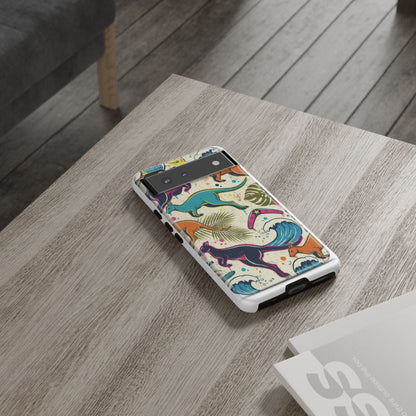 Tough Cases — Colorful Surfing Kangaroo Phone Case