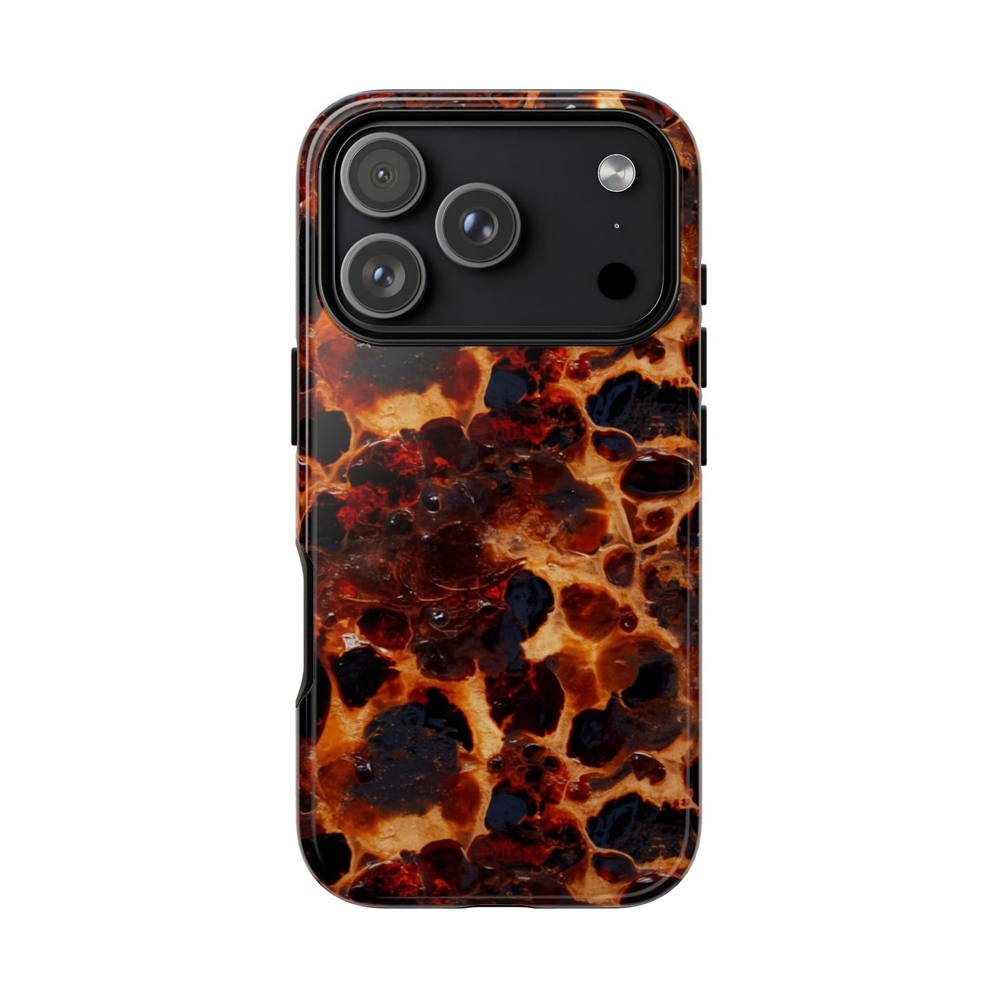 Tortoiseshell Phone Case — Protective iPhone Cover with Classic Amber Pattern