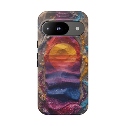 Phone Case — Colorful Sand Art Sunset Tough Protective Case