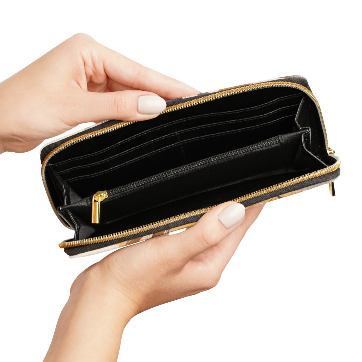 Women's Leafy Fall Wallet - Vegan Everyday Zipper Wallet