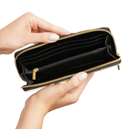 Women's Leafy Fall Wallet - Vegan Everyday Zipper Wallet