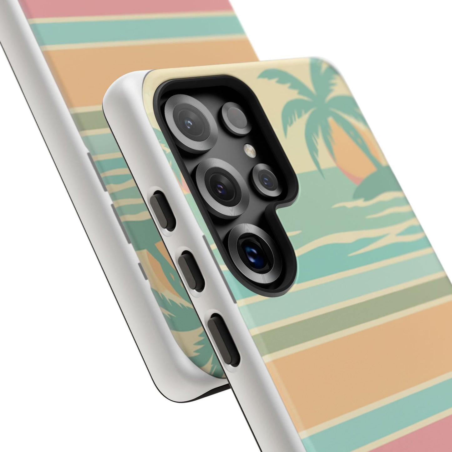 Tough Case — Retro Pastel Sunset Palm Tree Phone Case