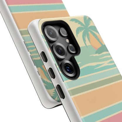 Tough Case — Retro Pastel Sunset Palm Tree Phone Case