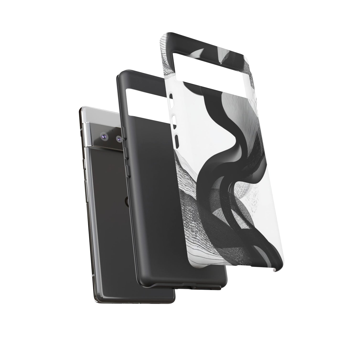 Phone Case — Monochrome Abstract Protective Cover