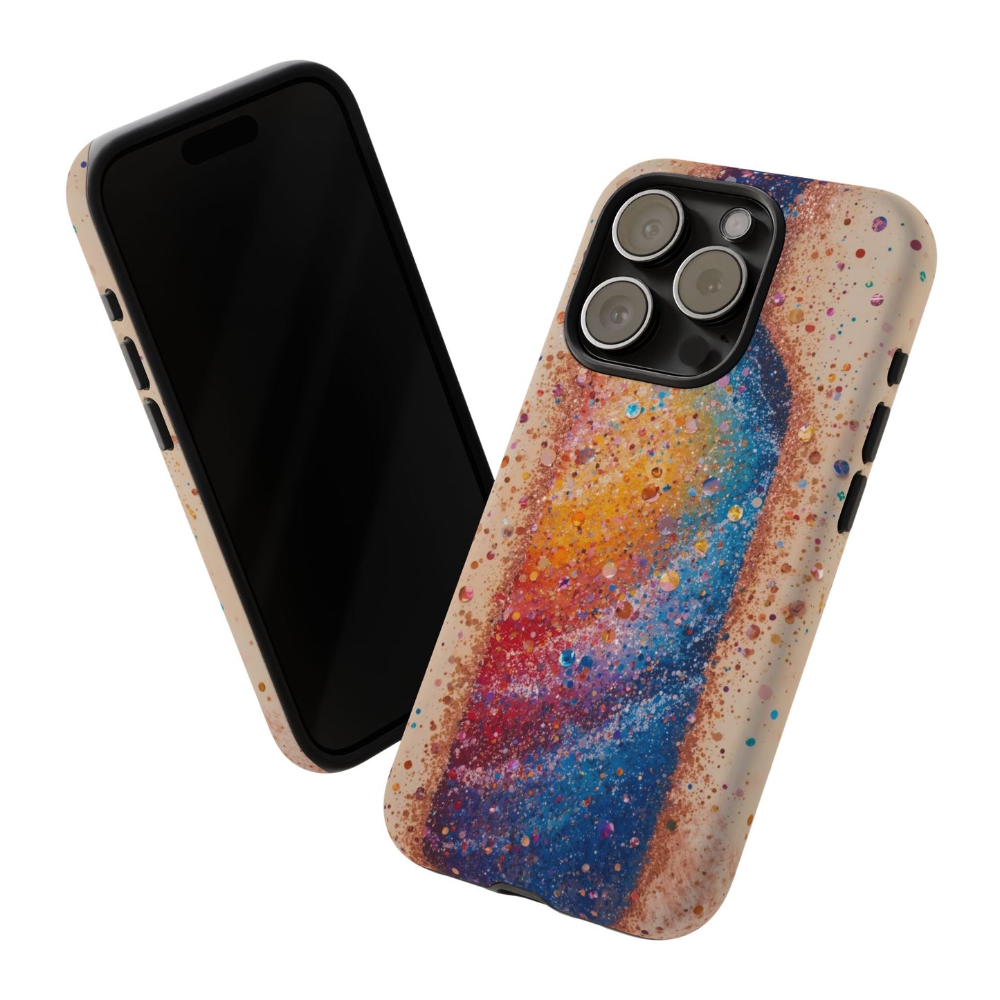 Galaxy Bottle Tough Phone Case — Colorful Nebula Splash iPhone Cover