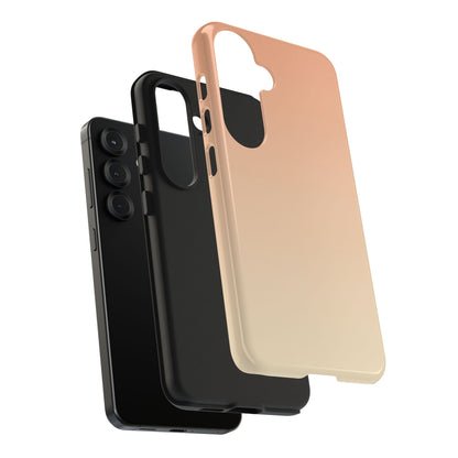 Gradient Tough Phone Case — Peach Ombre Protective Cover