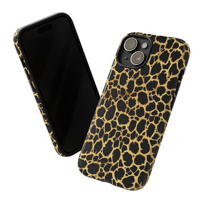 Giraffe Print Tough Phone Case — Durable Leopard-Style Protective Cover