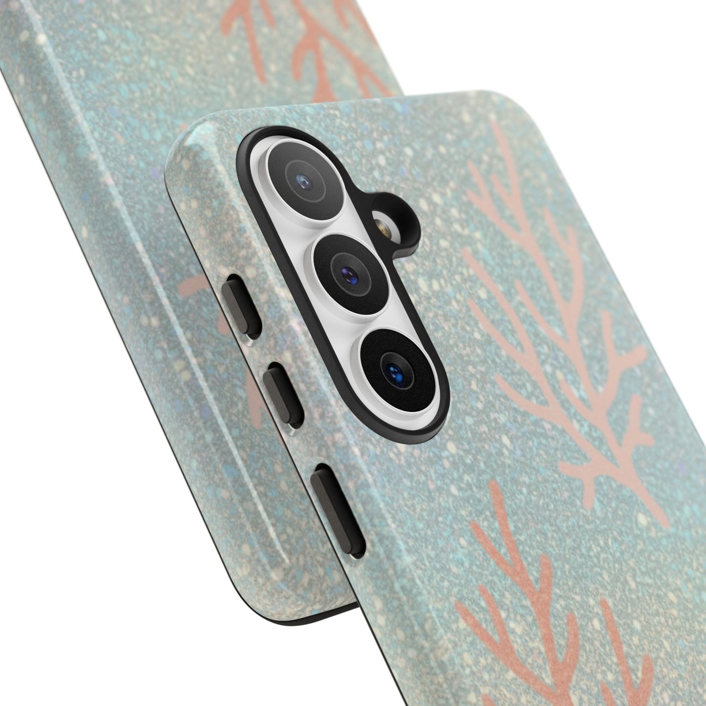 Seafoam Sparkle Phone Case – Coral & Seashell Tough Case