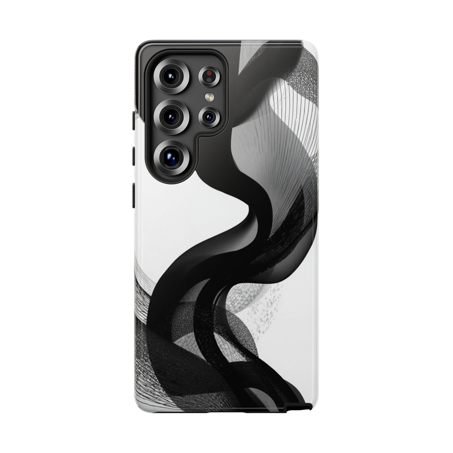 Phone Case — Monochrome Abstract Protective Cover