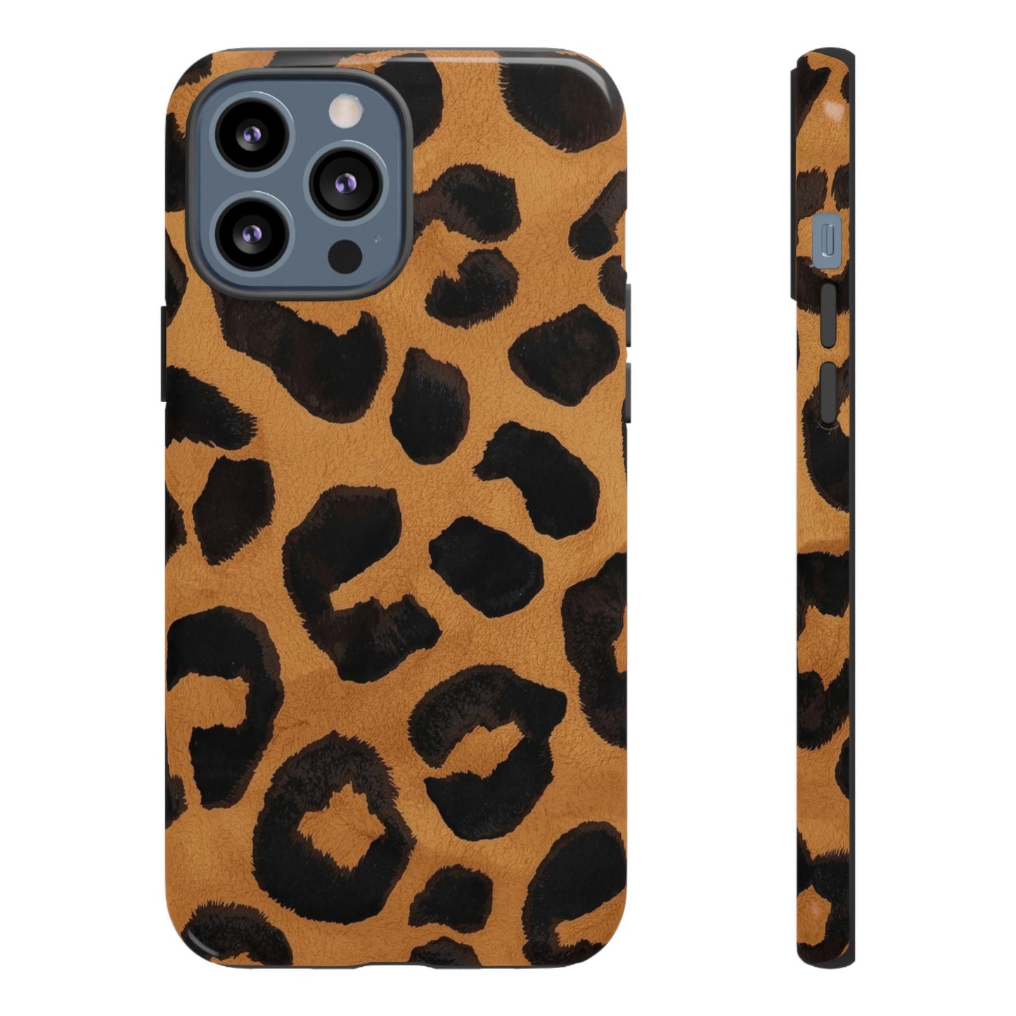 Leopard Print Tough Phone Case — Protective Animal Print iPhone Case