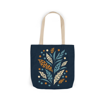 Boho Leaves Canvas Tote Bag, Great for Shopping, Beach Days, Gifts, Festivals, and Everyday Use