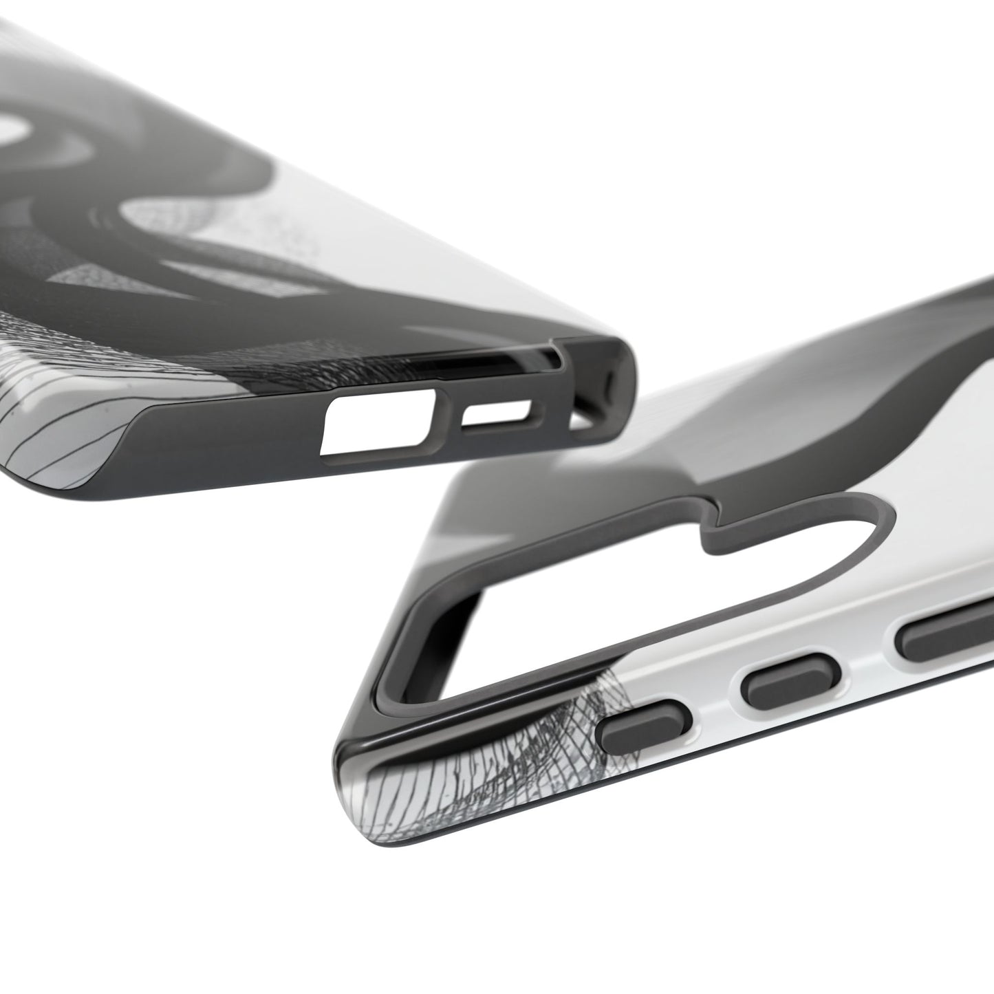 Phone Case — Monochrome Abstract Protective Cover