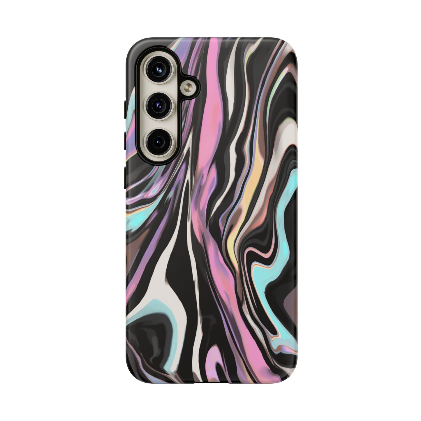 Abstract Marble Tough Phone Case — Pastel Swirl Protective Cover