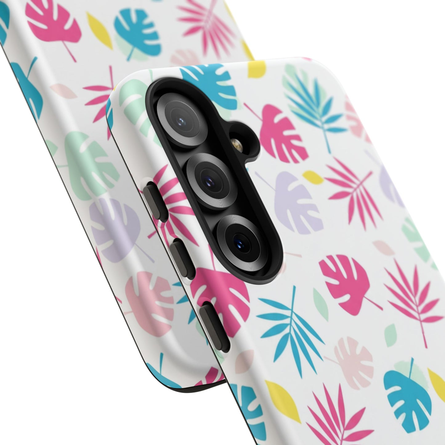 Tropical Leaf Phone Case — Colorful Pastel Monstera & Palm iPhone Case