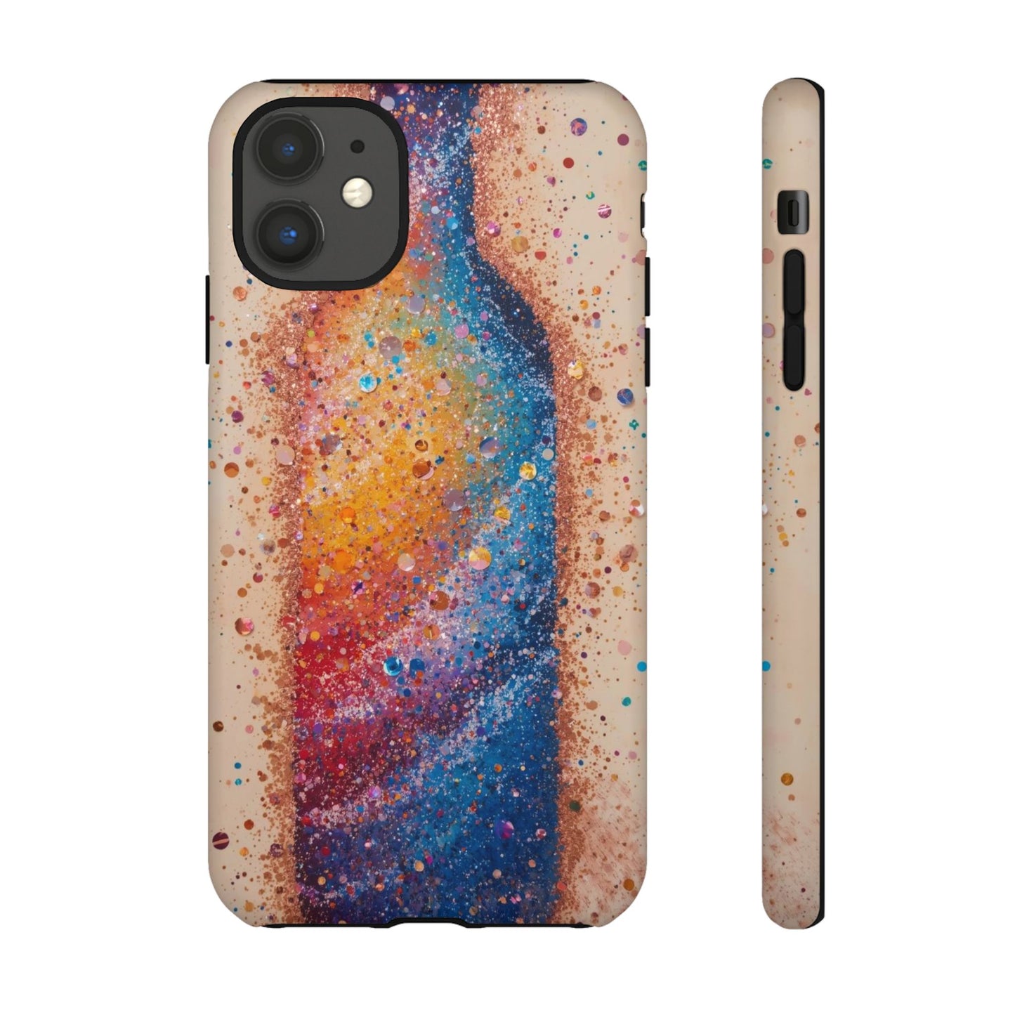 Galaxy Bottle Tough Phone Case — Colorful Nebula Splash iPhone Cover