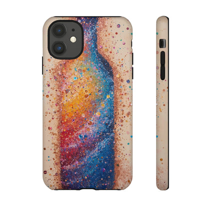 Galaxy Bottle Tough Phone Case — Colorful Nebula Splash iPhone Cover