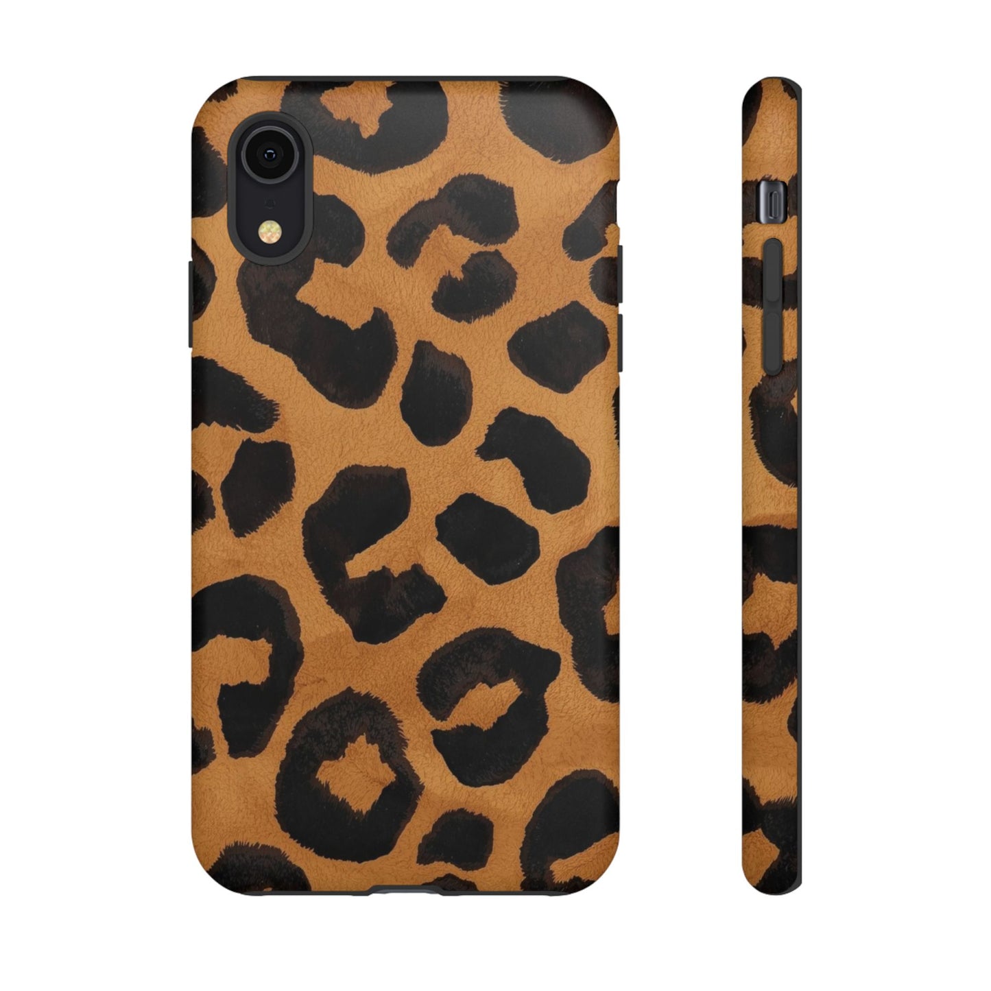 Leopard Print Tough Phone Case — Protective Animal Print iPhone Case