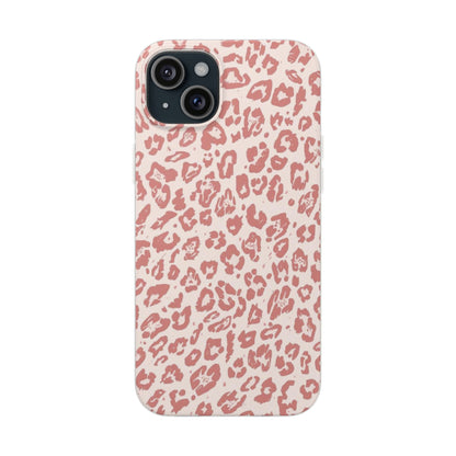 Pink Leopard Print Phone Case – Slim Flexible Protective Cover