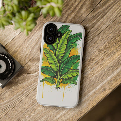 Tropical Banana Leaf Phone Case — Vibrant Green Plant Protector