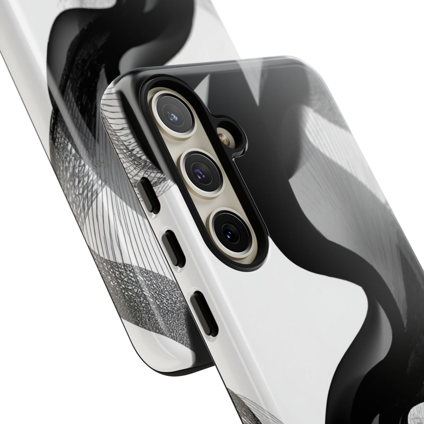 Phone Case — Monochrome Abstract Protective Cover