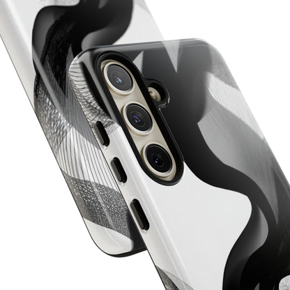 Phone Case — Monochrome Abstract Protective Cover