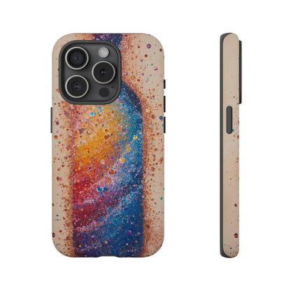 Galaxy Bottle Tough Phone Case — Colorful Nebula Splash iPhone Cover