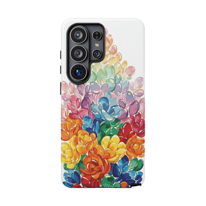 Floral Watercolor Tough Case – Colorful Succulent Phone Cover