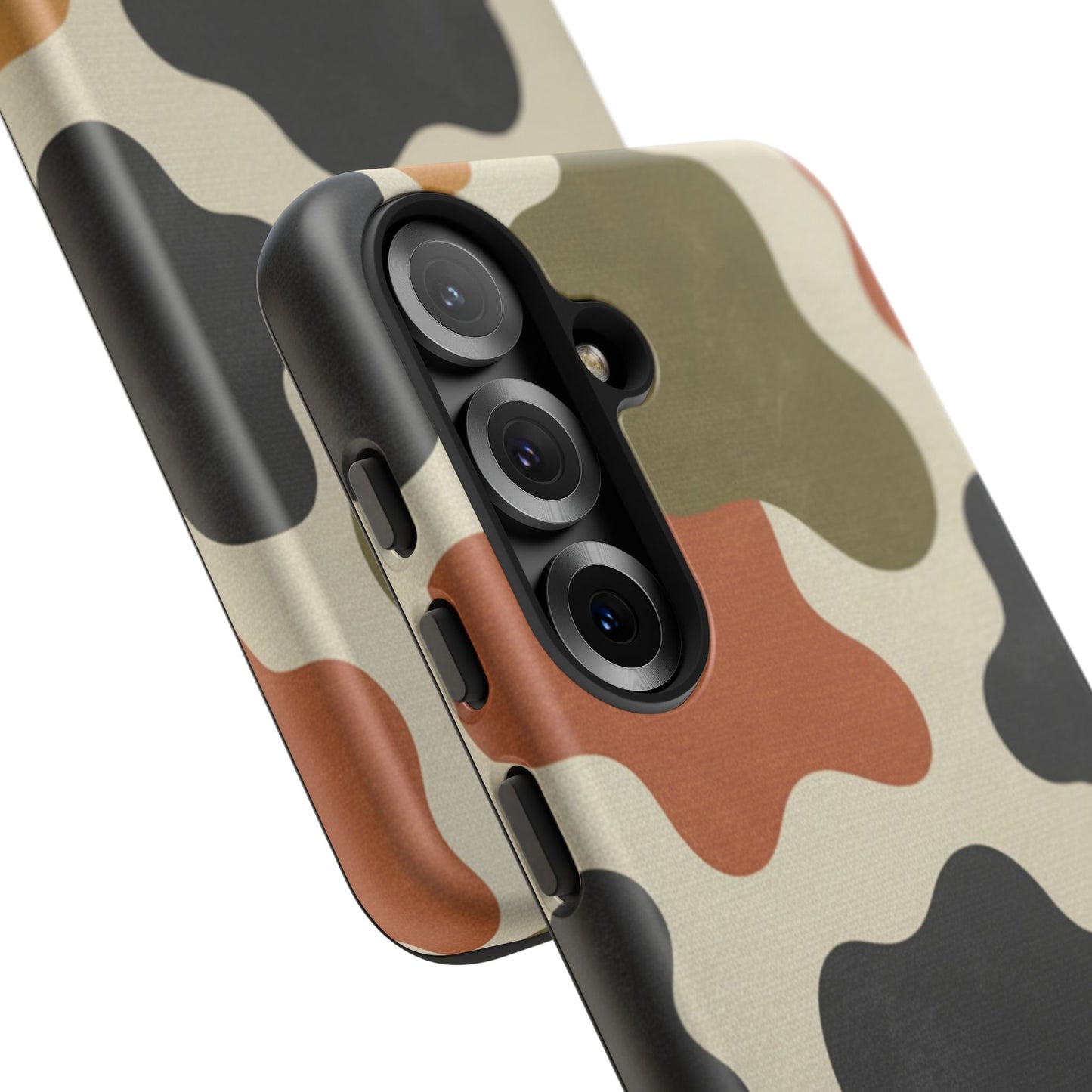 Retro Abstract Camouflage Phone Case — Earth Tone Tough Case