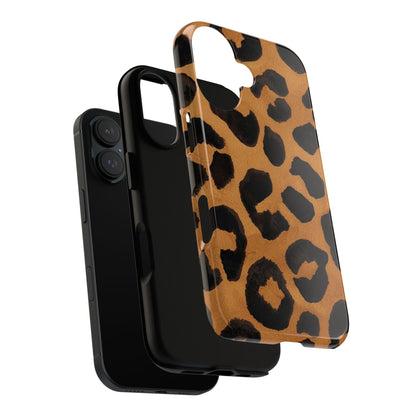 Leopard Print Tough Phone Case — Protective Animal Print iPhone Case