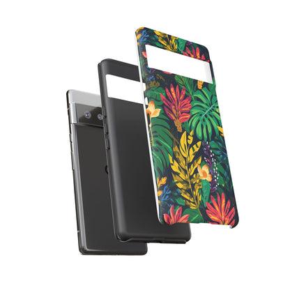 Tropical Floral Phone Case — Vibrant Jungle Leaf Protective Cover