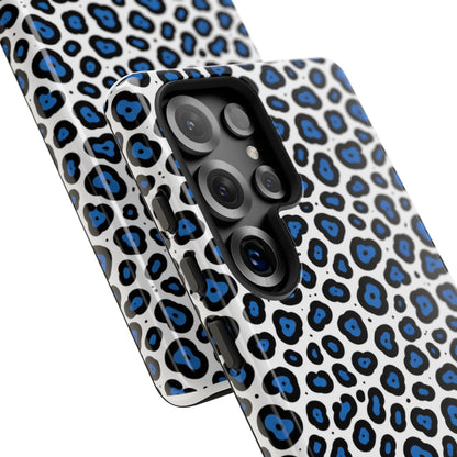 Blue Leopard Print Phone Case – Tough Protective Cover