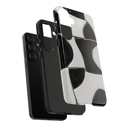 Black & White Abstract Pattern Tough Phone Case