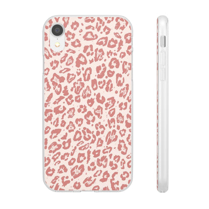 Pink Leopard Print Phone Case – Slim Flexible Protective Cover