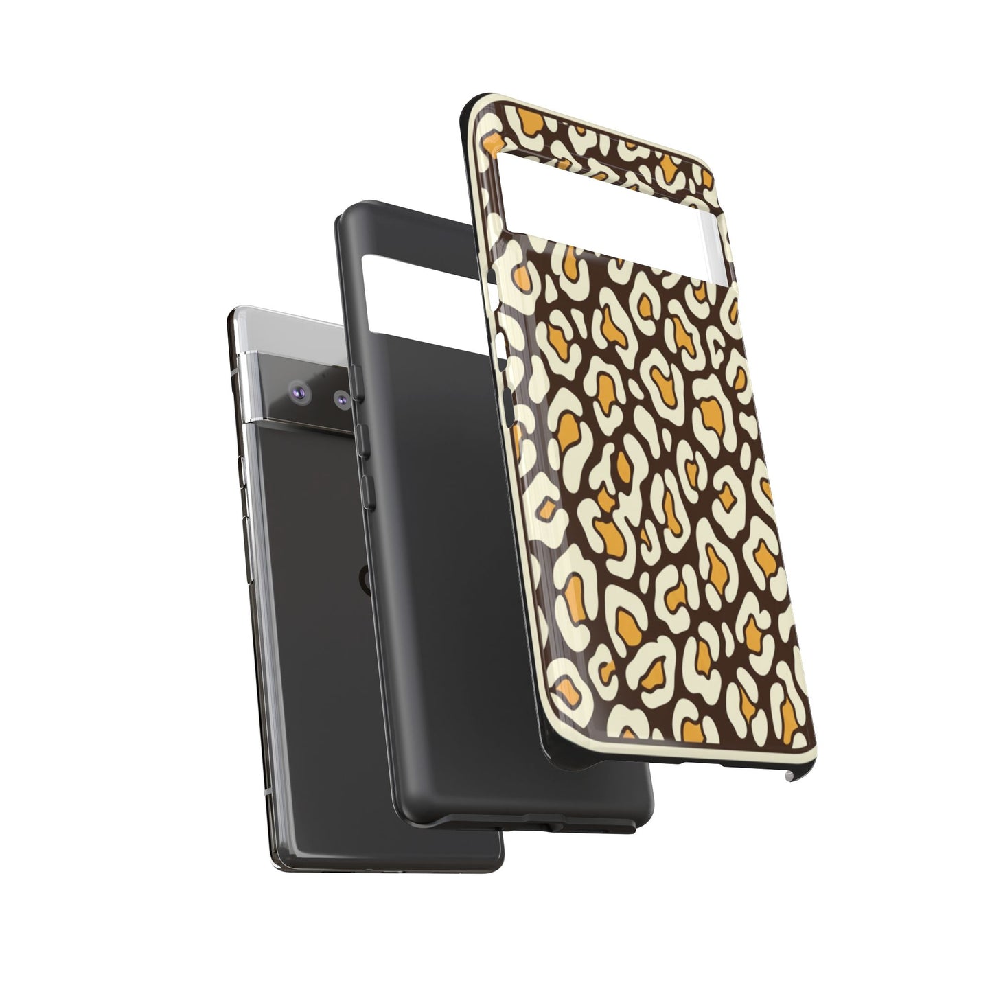 Leopard Print Tough Phone Case — Durable Protective iPhone Cover