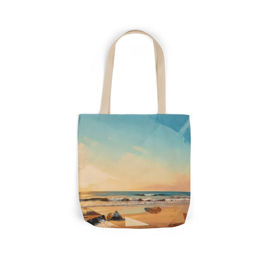 Beach Sunset Canvas Tote Bag