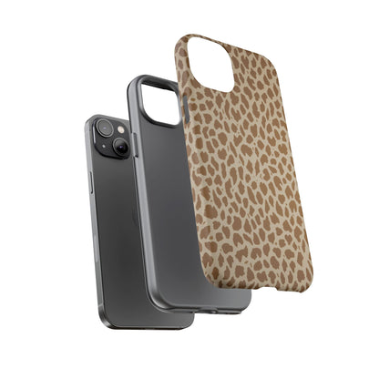 Leopard Print Tough Phone Case — Slim Protective Animal Pattern
