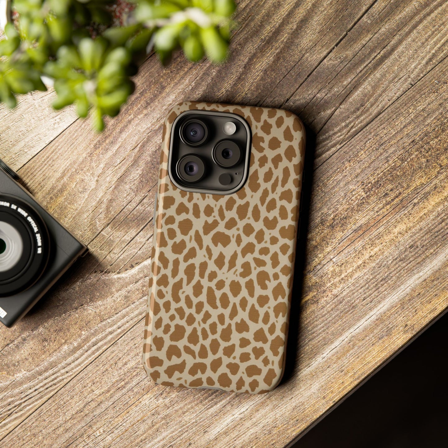 Leopard Print Tough Phone Case — Slim Protective Animal Pattern