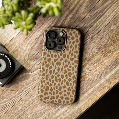 Leopard Print Tough Phone Case — Slim Protective Animal Pattern