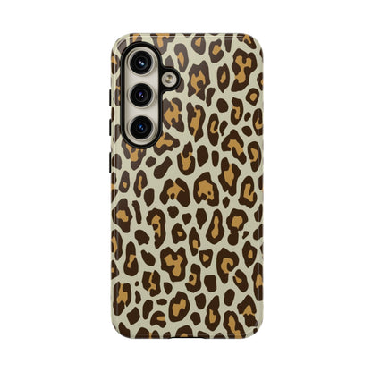 Leopard Print Tough Phone Case — Durable Protective Animal Print Case