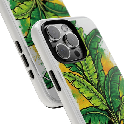 Tropical Banana Leaf Phone Case — Vibrant Green Plant Protector