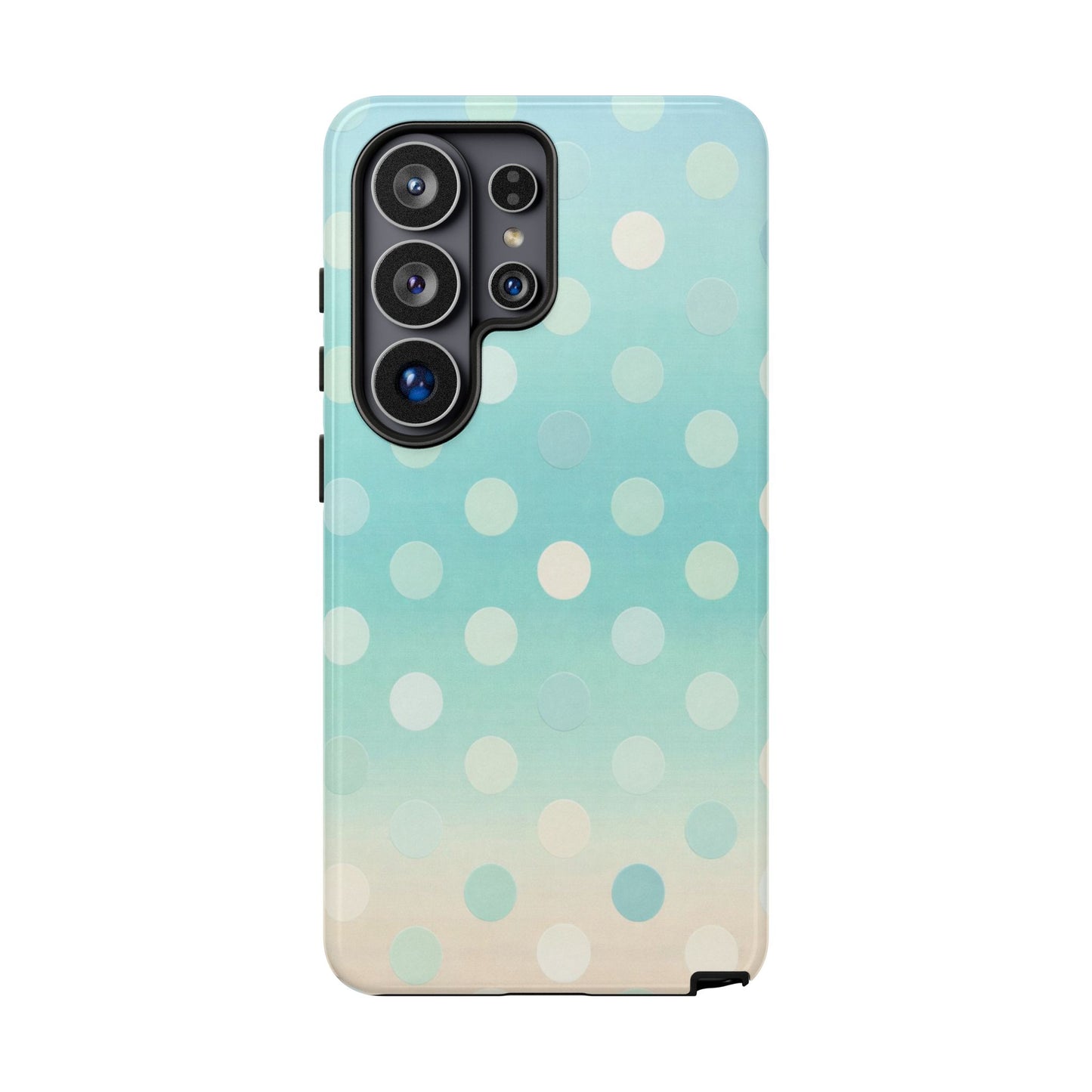 Abstract Palm Tough Phone Case — Minimal Coastal Blue Protective Cover