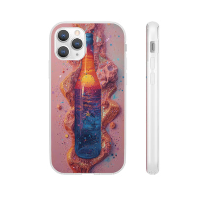 Phone Case — Surreal Sunset Bottle Art Flexible Protective Cover
